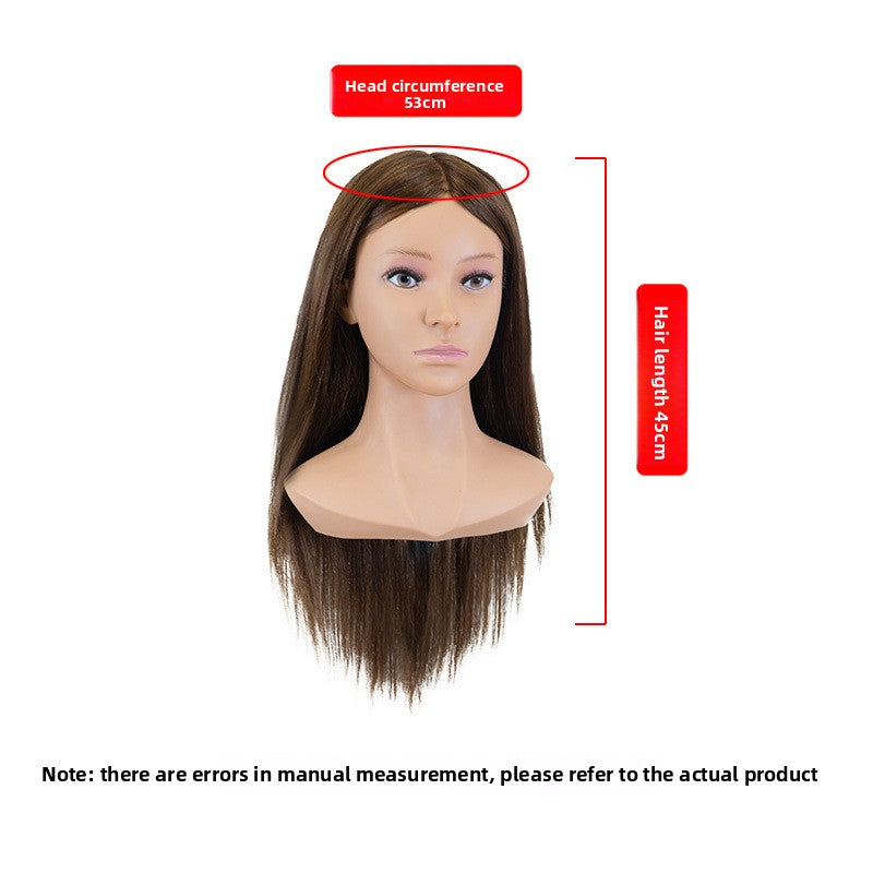 Human Hair Styling Mannequin Head with Shoulder