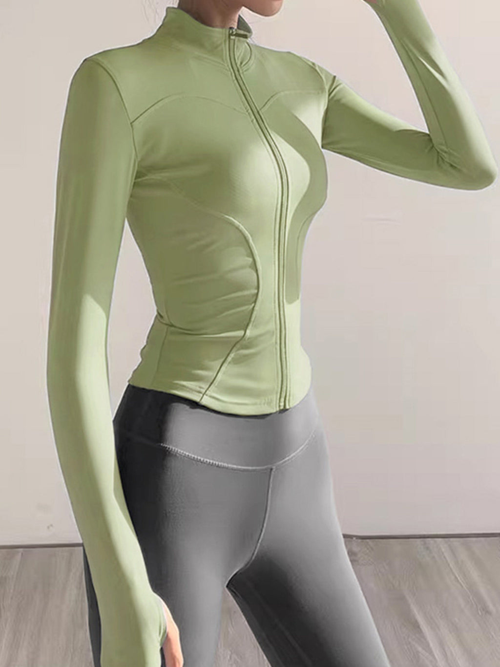 Women's 2-Piece Quick-Dry Long Sleeve Yoga Running Sports Set