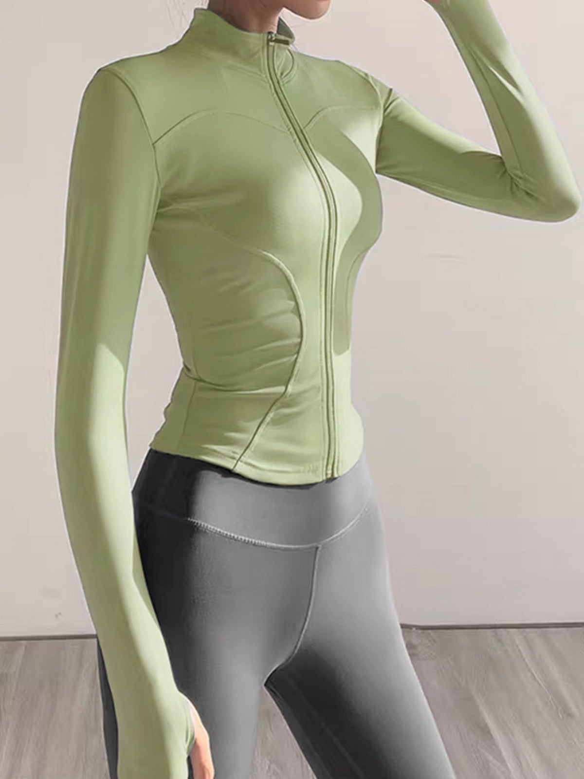 Women's 2-Piece Quick-Dry Long Sleeve Yoga Running Sports Set