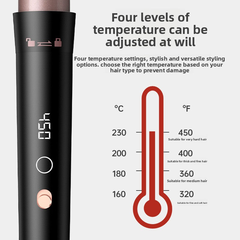 Multi Functional LCD Display Hair Curling Iron