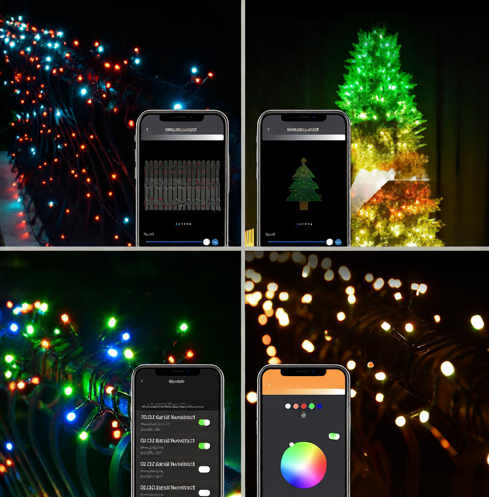 Programmable LED Christmas String Lights for Outdoor Holiday Decoration