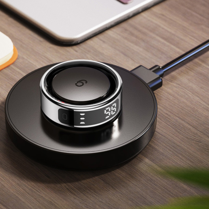 Smart Health Monitoring Ring with Wireless Charging