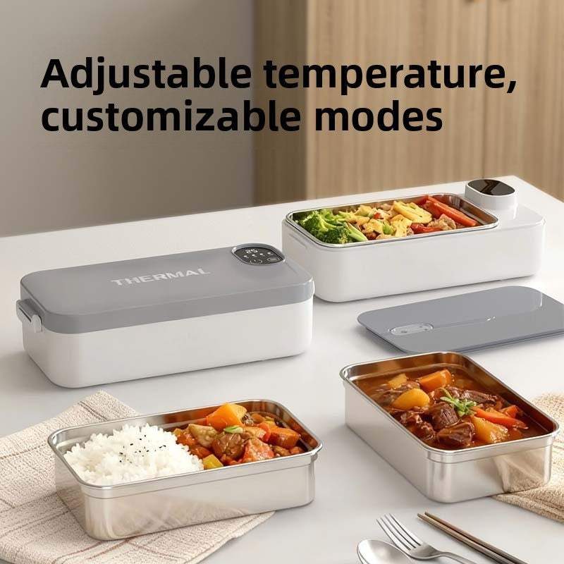 Stainless Steel Wireless Heating Lunch Box