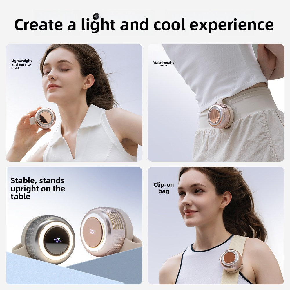 Portable USB Rechargeable Neck Fan