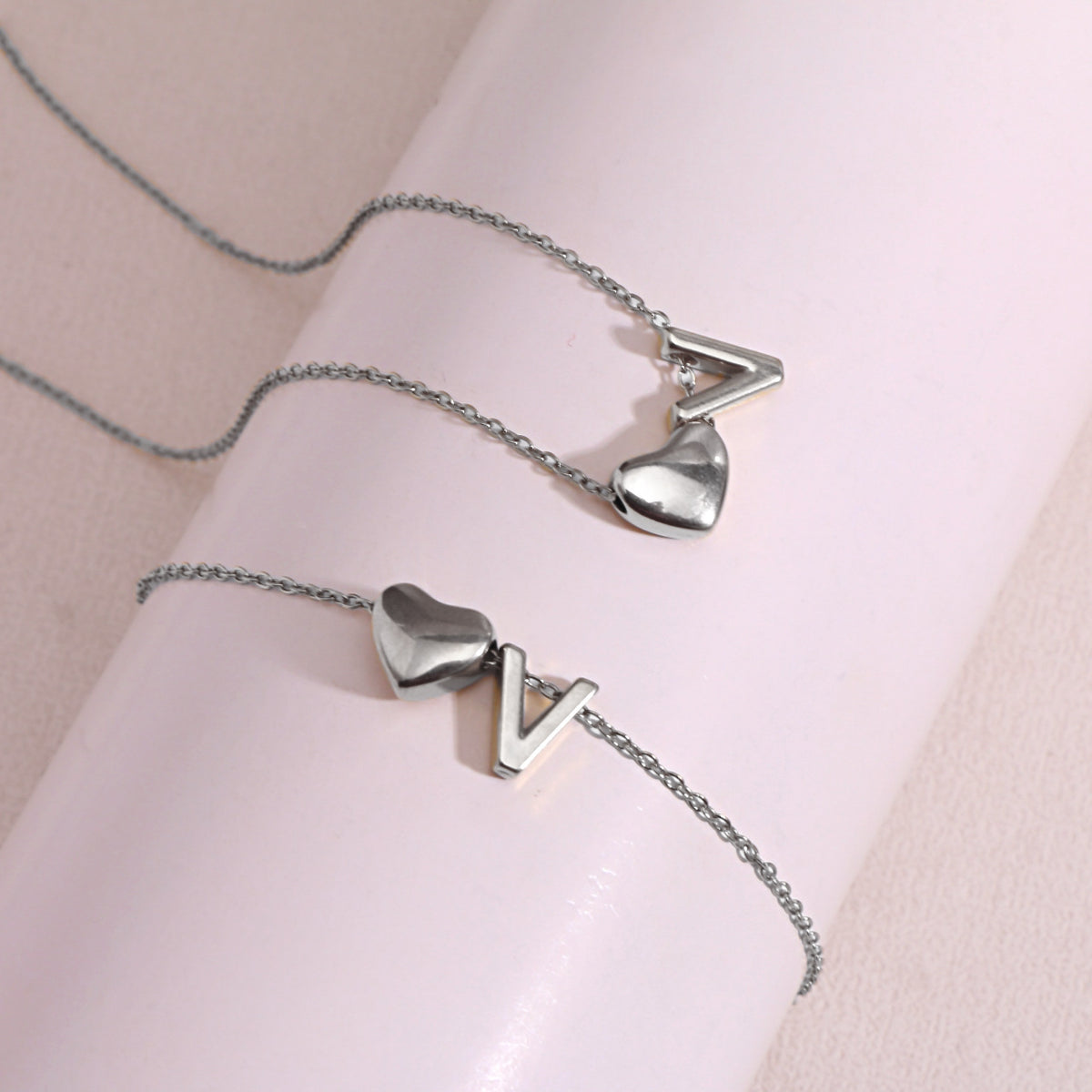 Heart Pendant Titanium Steel Necklace