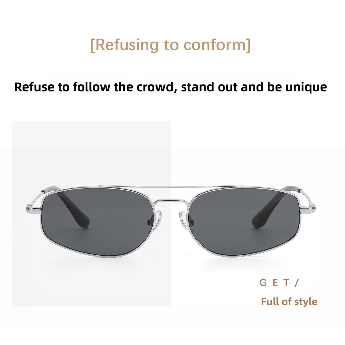 Pilot Style Metal Sunglasses UV Protection