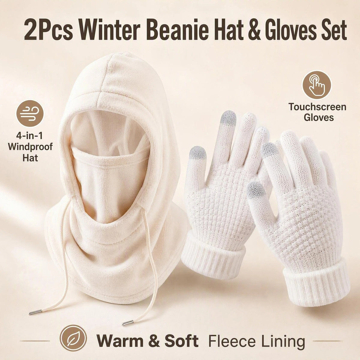Cycling cap and non-slip touchscreen gloves