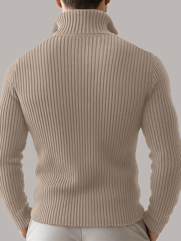 Mens Zip-Up Stand Collar Jacket
