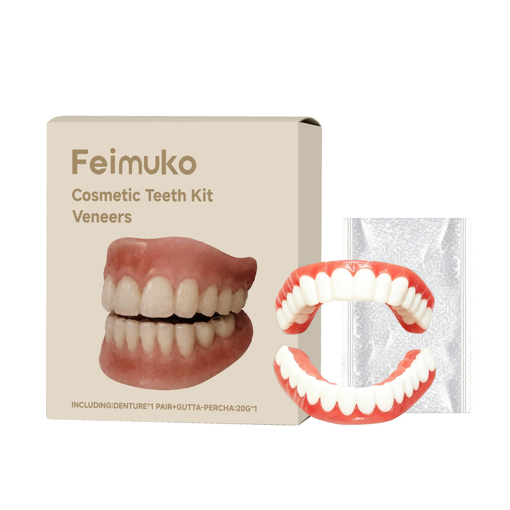 Denture set convenient and easy to clean denture set