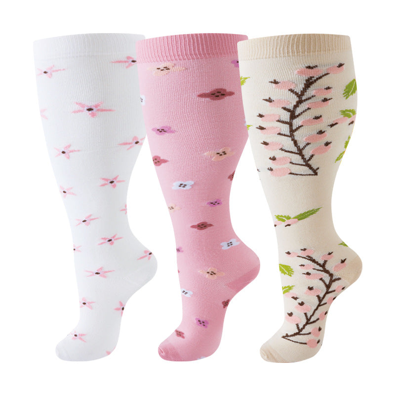 Thickened and oversized compression stockings