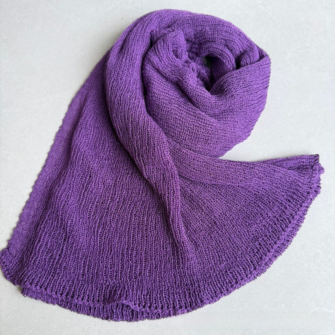 Cutout Knit Shawl