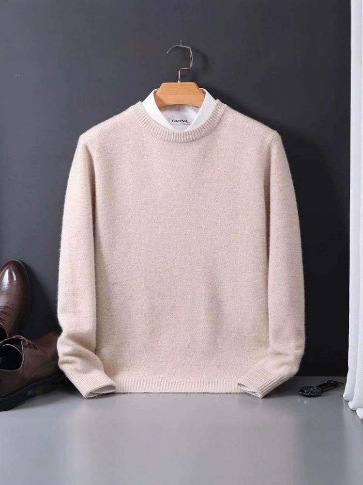 Men Round Neck Knitted Sweater