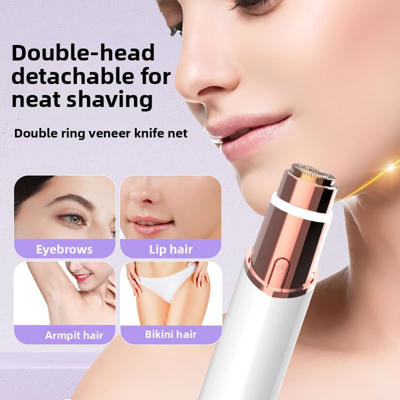 Rechargeable 2-in-1 Hair Trimmer and Removal Device