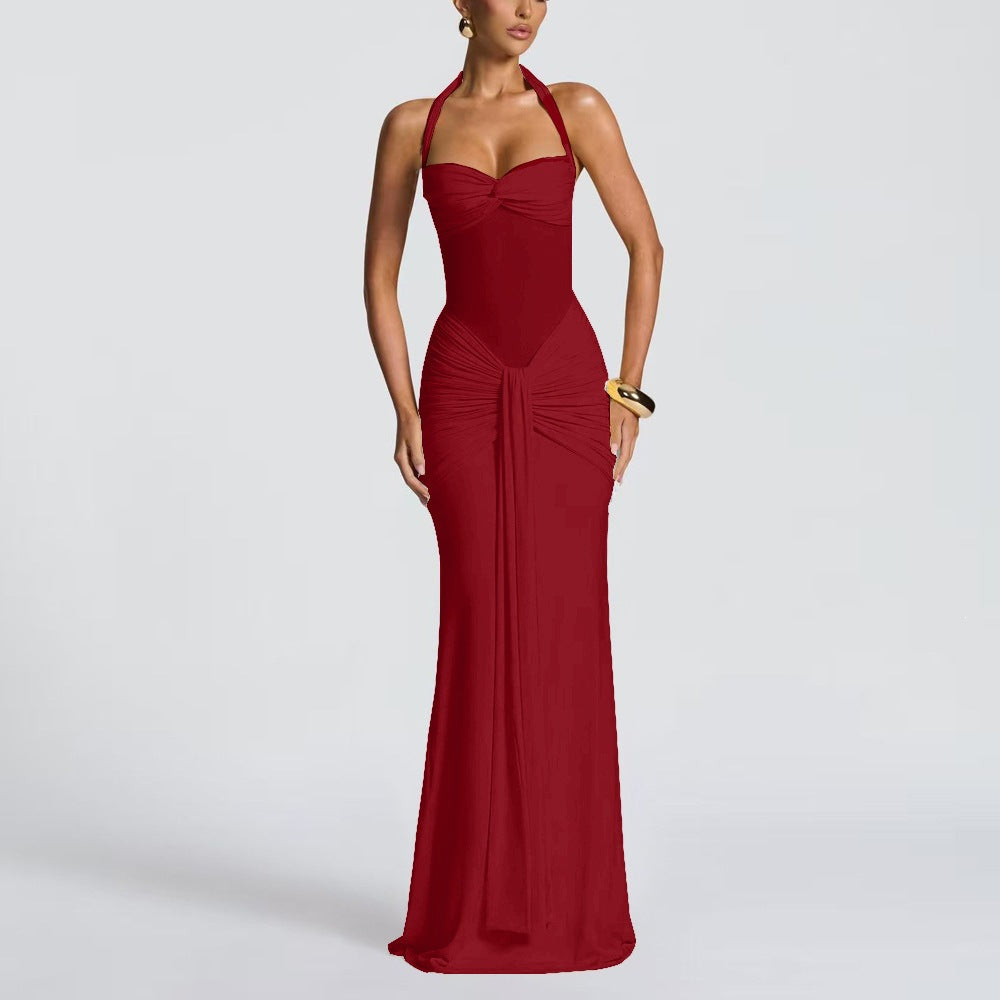 Elegant Halter Neck Bodycon Dress