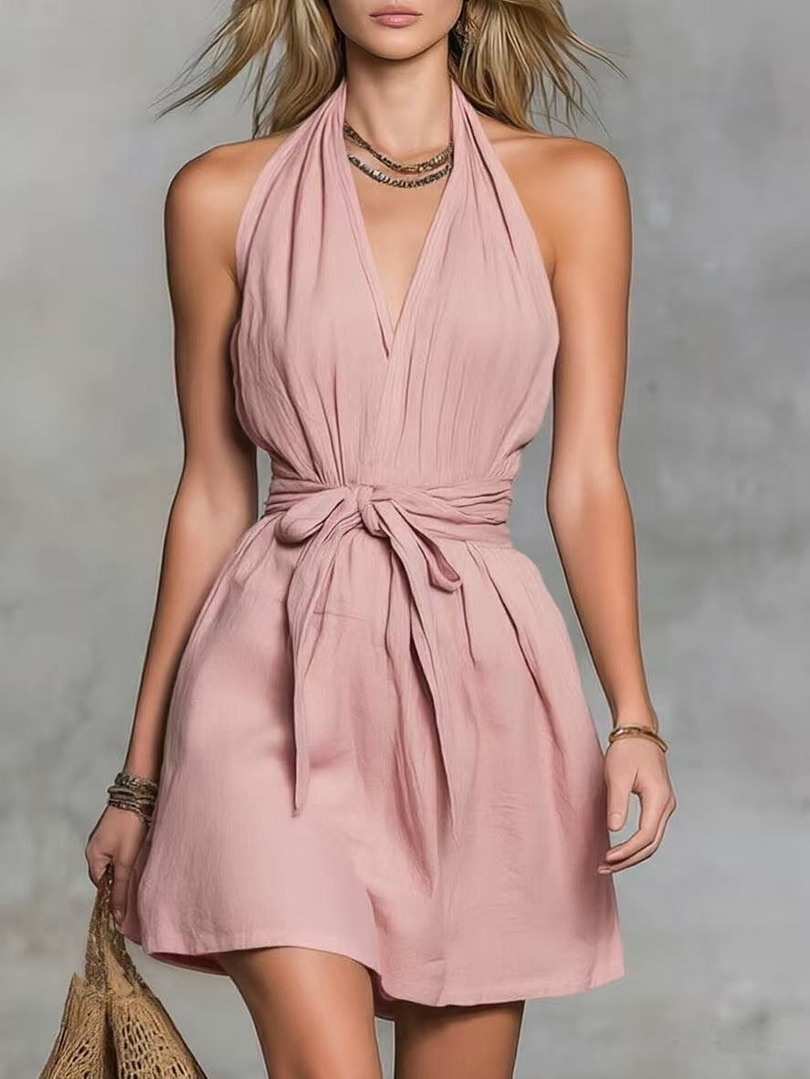 V-neck dress