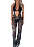Elegant Lace Hollow-out Jumpsuit