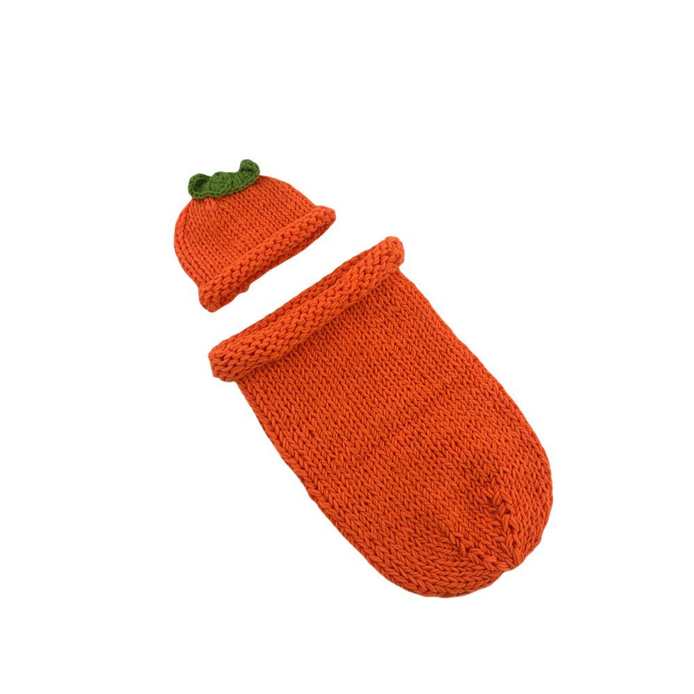 Baby Photo Cute Pumpkin Style Clothing Sleeping Bag Children Photo Clothes