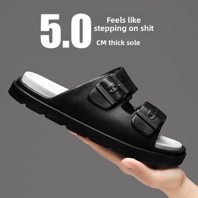Men's Fashion Double-Layer Thick Sole EVA Slide Sandals