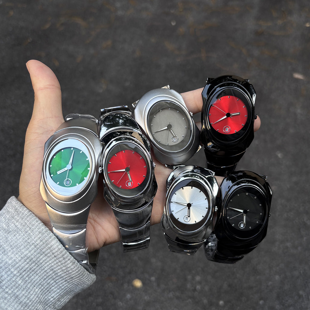 Special-Shaped Men's Quartz Watch Fashion Niche Design Luminous Waterproof Watch