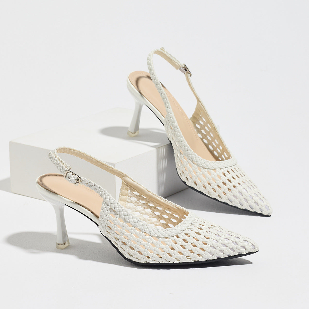 Women's Woven High Heel Sandals