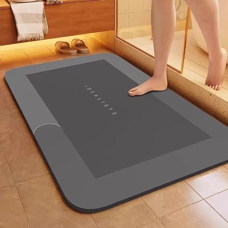 Diatomaceous earth floor mat