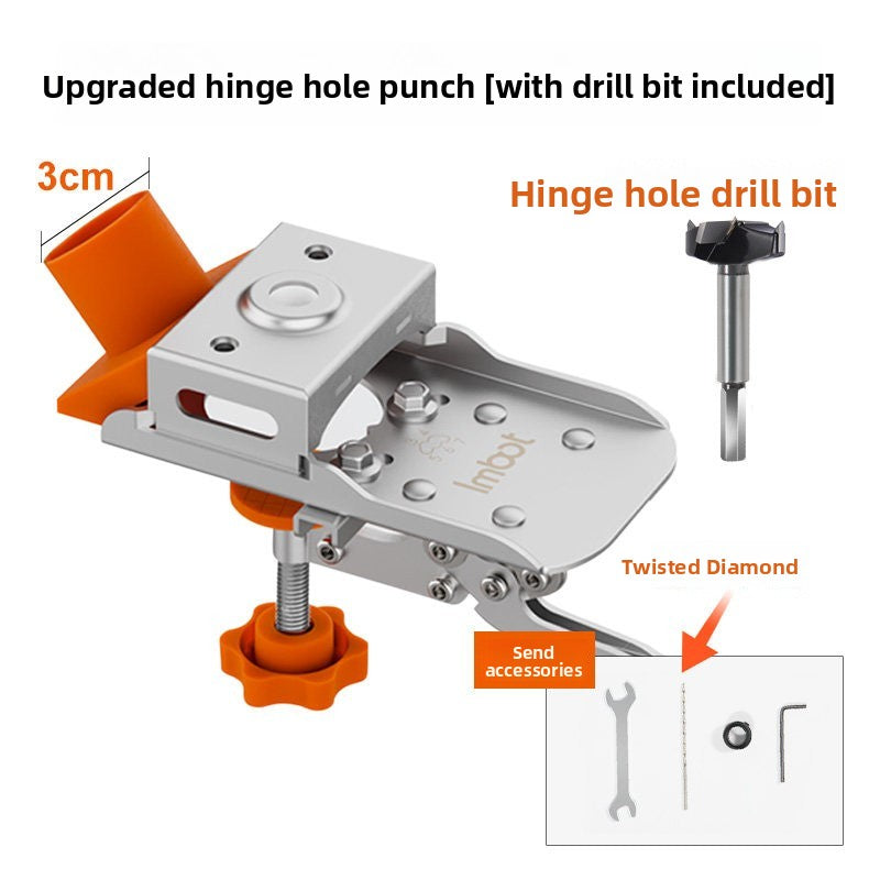 Stainless Steel Hinge Hole Opener and Drilling Limiter Tool