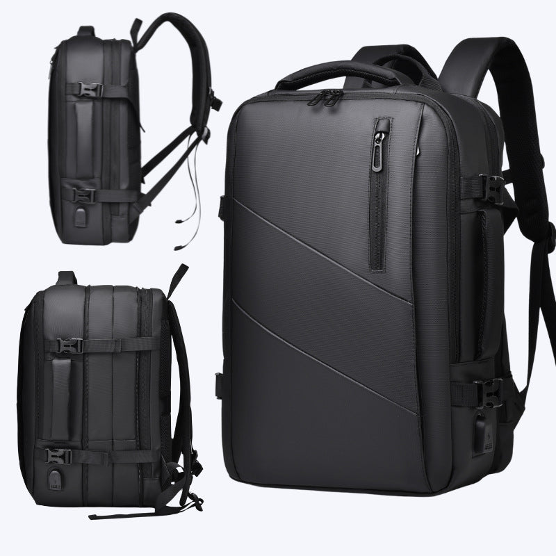 Expandable Laptop Backpack with USB Port