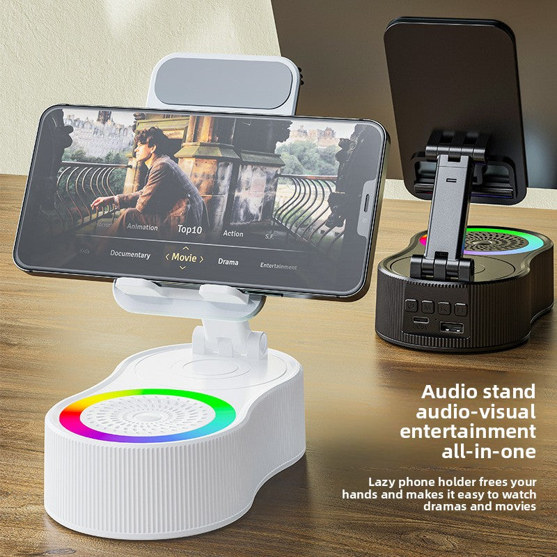 Inductive phone holder with speaker
