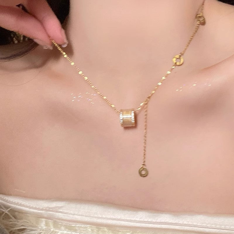 Cat Eye Small Waist Tassel Necklace