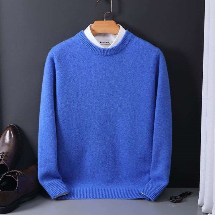 Men Round Neck Knitted Sweater