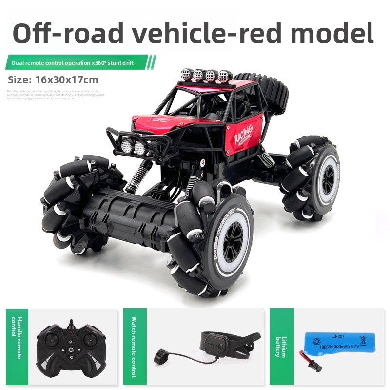 Alloy Four-Wheel Drive Remote Control Stunt Car