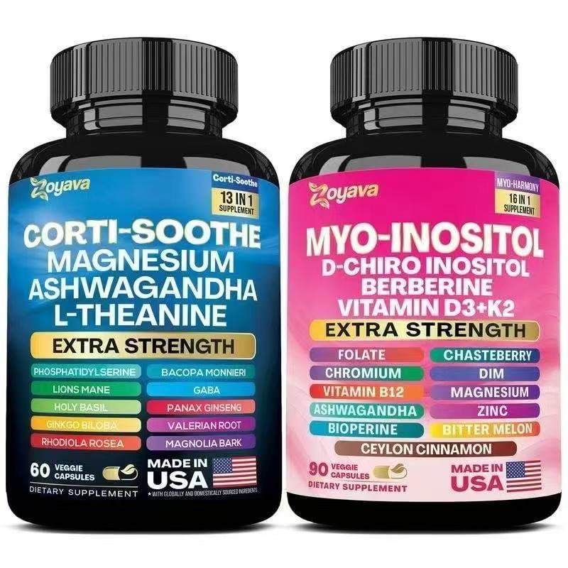 Magnesium Glycinate Ashwagandha Capsules Dietary Supplement