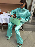 Women's Satin Two-Piece Set
