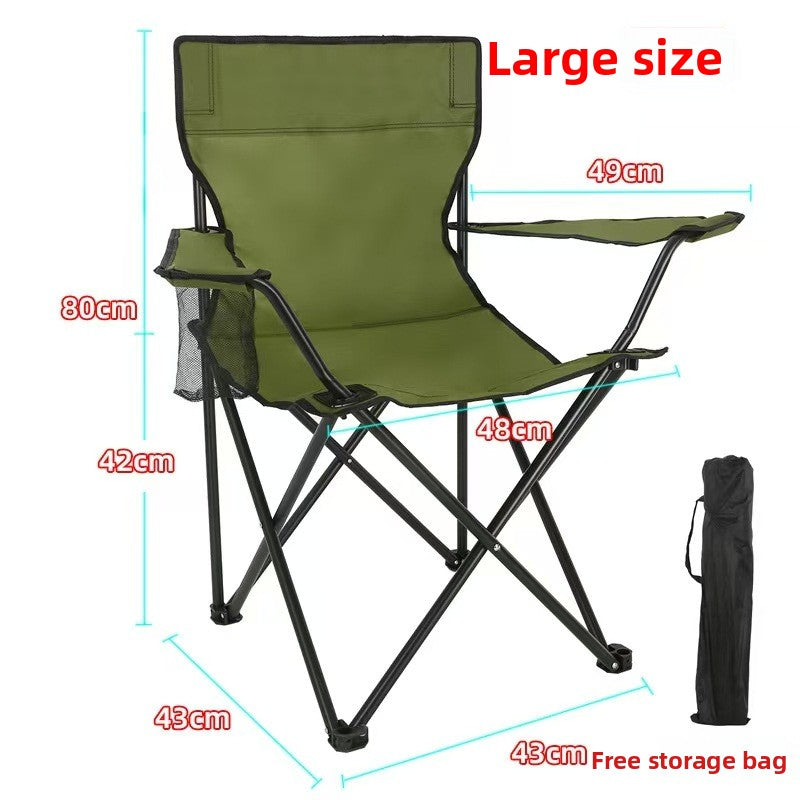 Portable Folding Chair with Backrest for Outdoor Activities