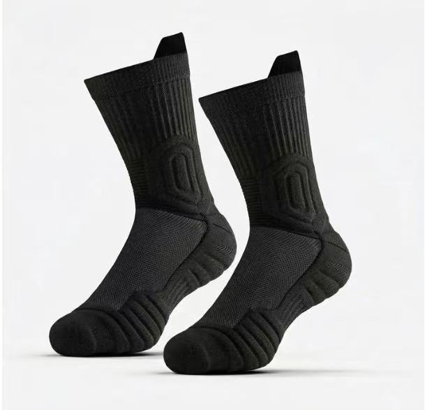 Extra Thick High Tube Mens Terry Cushioned Anti Slip Sports Socks