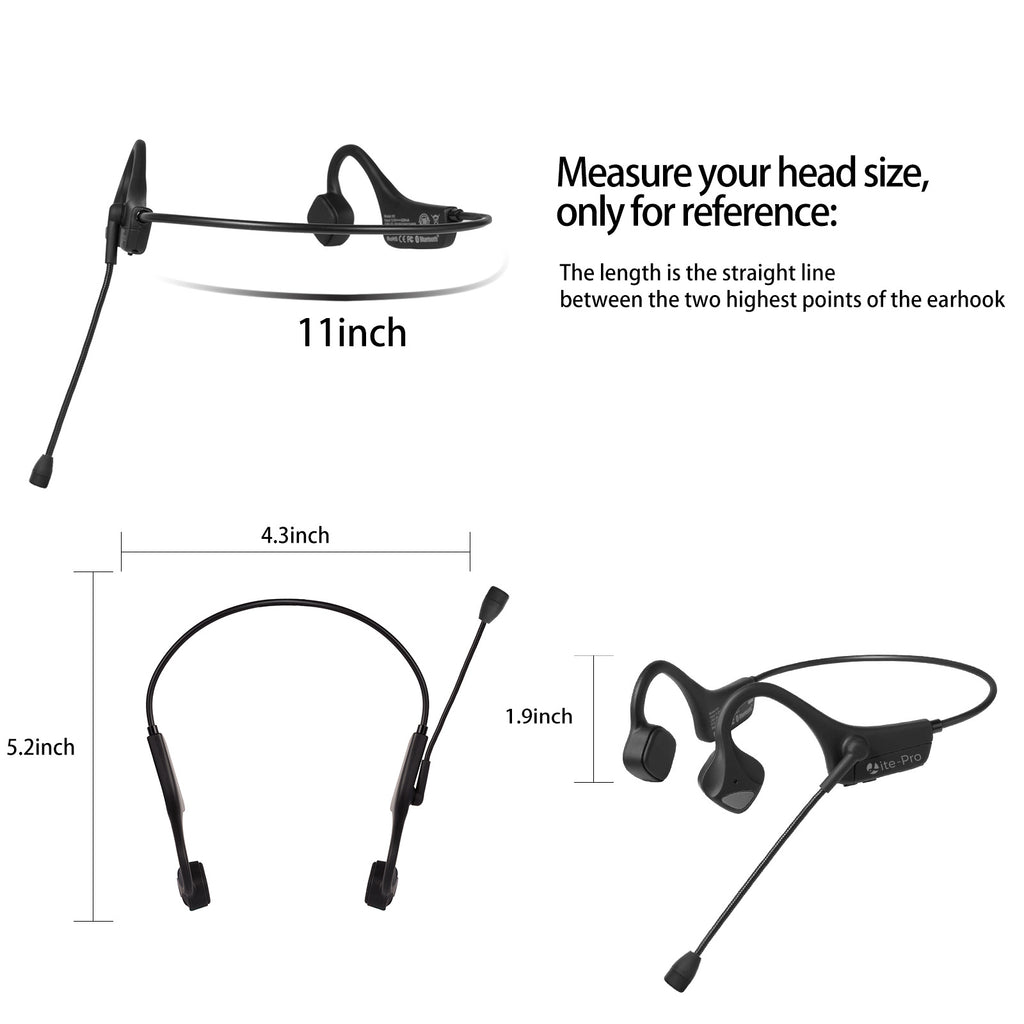 Bone Conduction Bluetooth Headset with Microphone