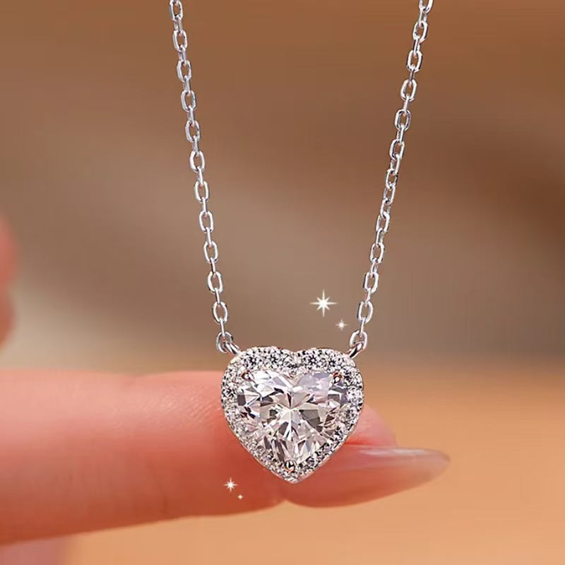 Sterling Silver Heart Pendant Necklace