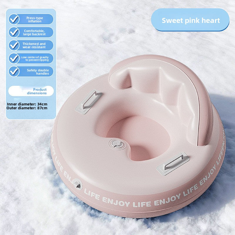 Inflatable Snow Tube for Outdoor Activities