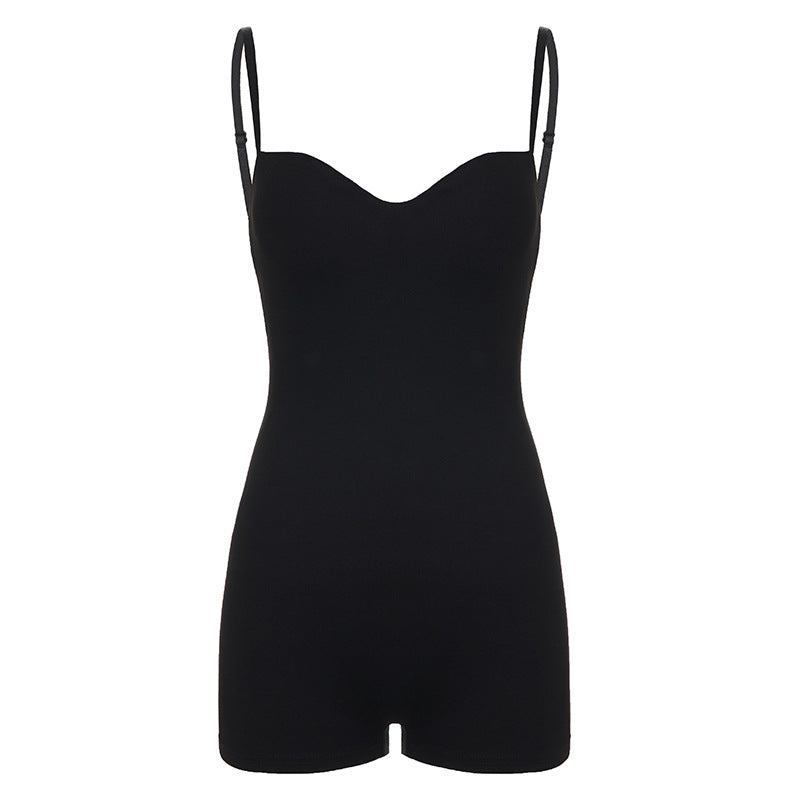 Elegant Sleeveless Jumpsuit Shorts