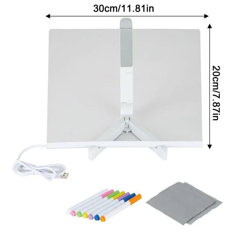 DIY Childrens Luminous Writing Board