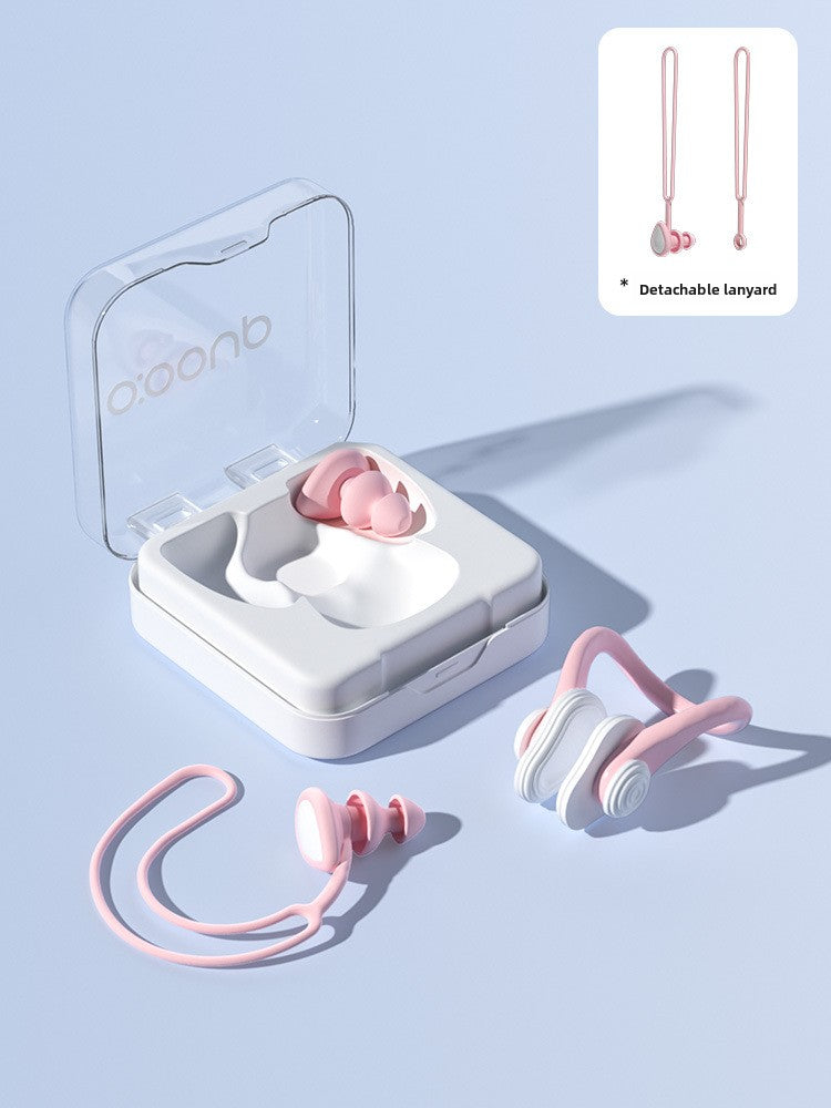 Swimming Earplugs with Nose Clip Set