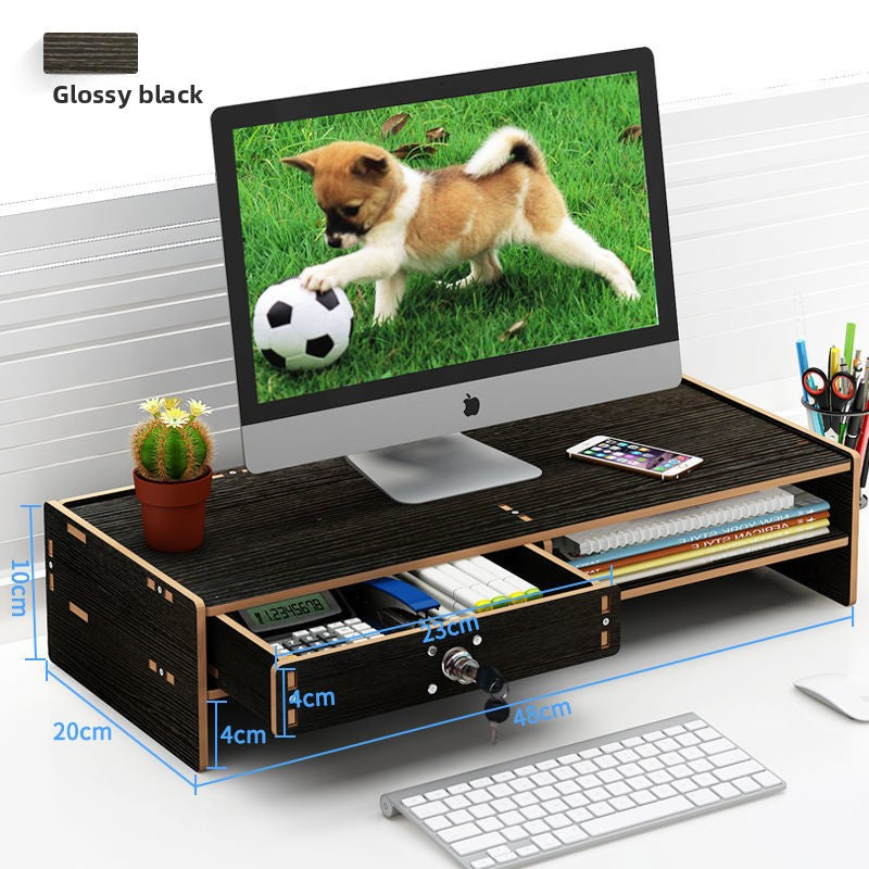 Ergonomic Desktop Rack with Storage Drawers