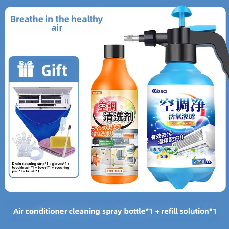Air Conditioner Cleaning Set with Spray Bottle and Tools