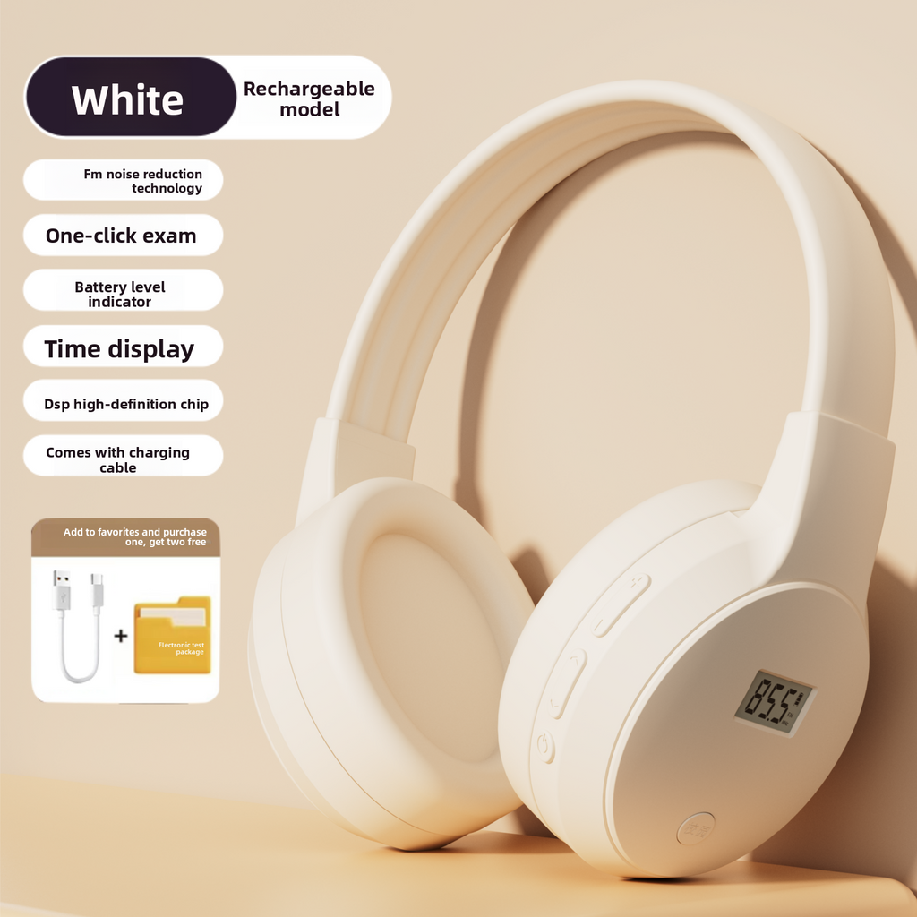 CET Exam Headphones with FM Radio and Bluetooth