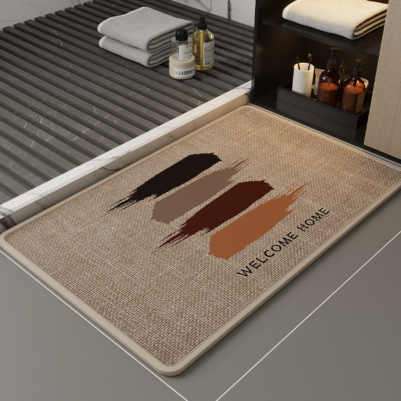 Cute Cartoon Bathroom Mat Absorbent Non-Slip Home Decor
