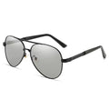 Metal Resin Polarized Photochromic Sunglasses for Men