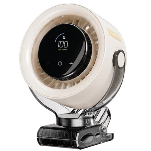 Rechargeable Desktop Circulation Fan with Digital Display