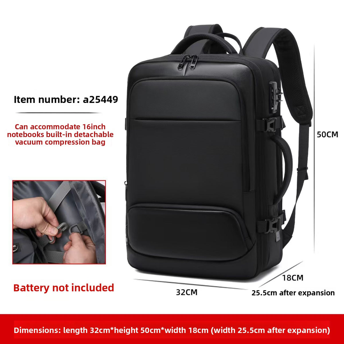Vacuum-Sealed Backpack