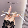 Photosensitive color-changing framed glasses