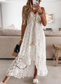 Lace Strap Maxi Dress